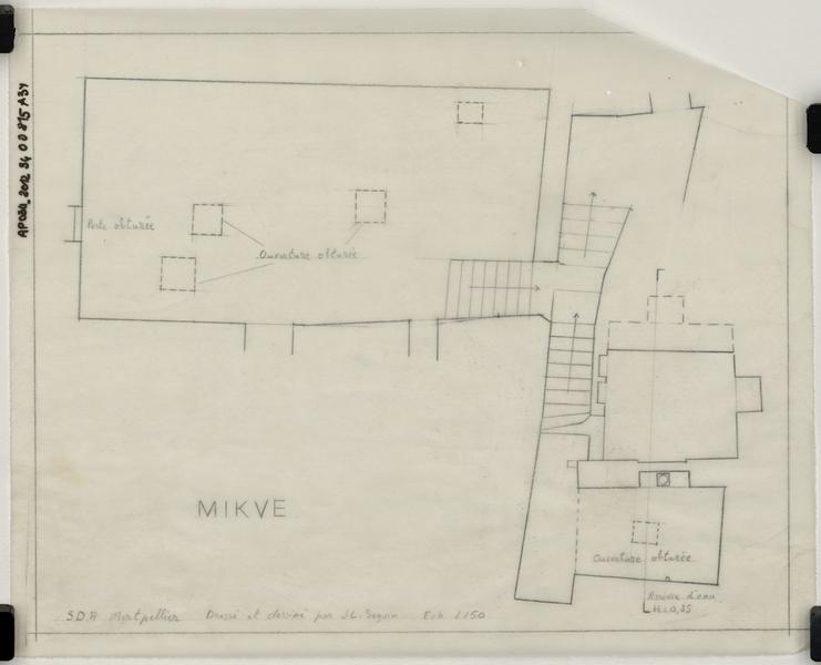 Plan du niveau des bains.