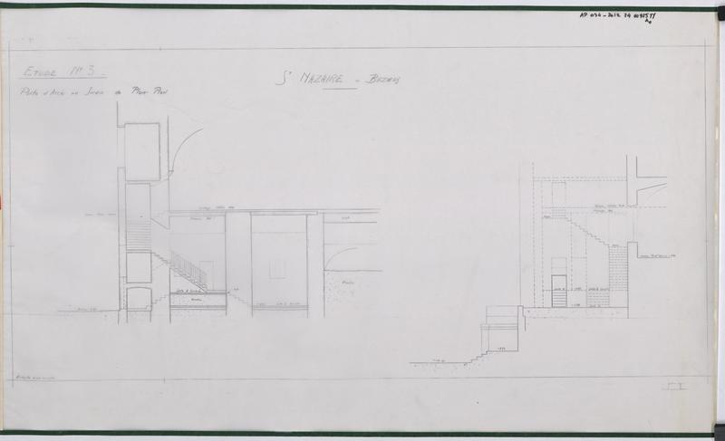 Porte d'accès au jardin de plain-pied, étude n°3.