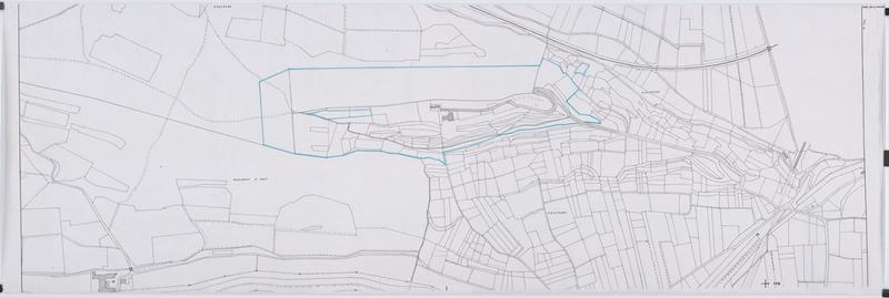 Repérage des parcelles propriété de l'Etat sur un fond cadastral.