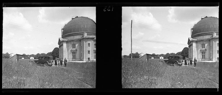 M. et Madame Van Biesbroeck en visite à l’observatoire : le camping