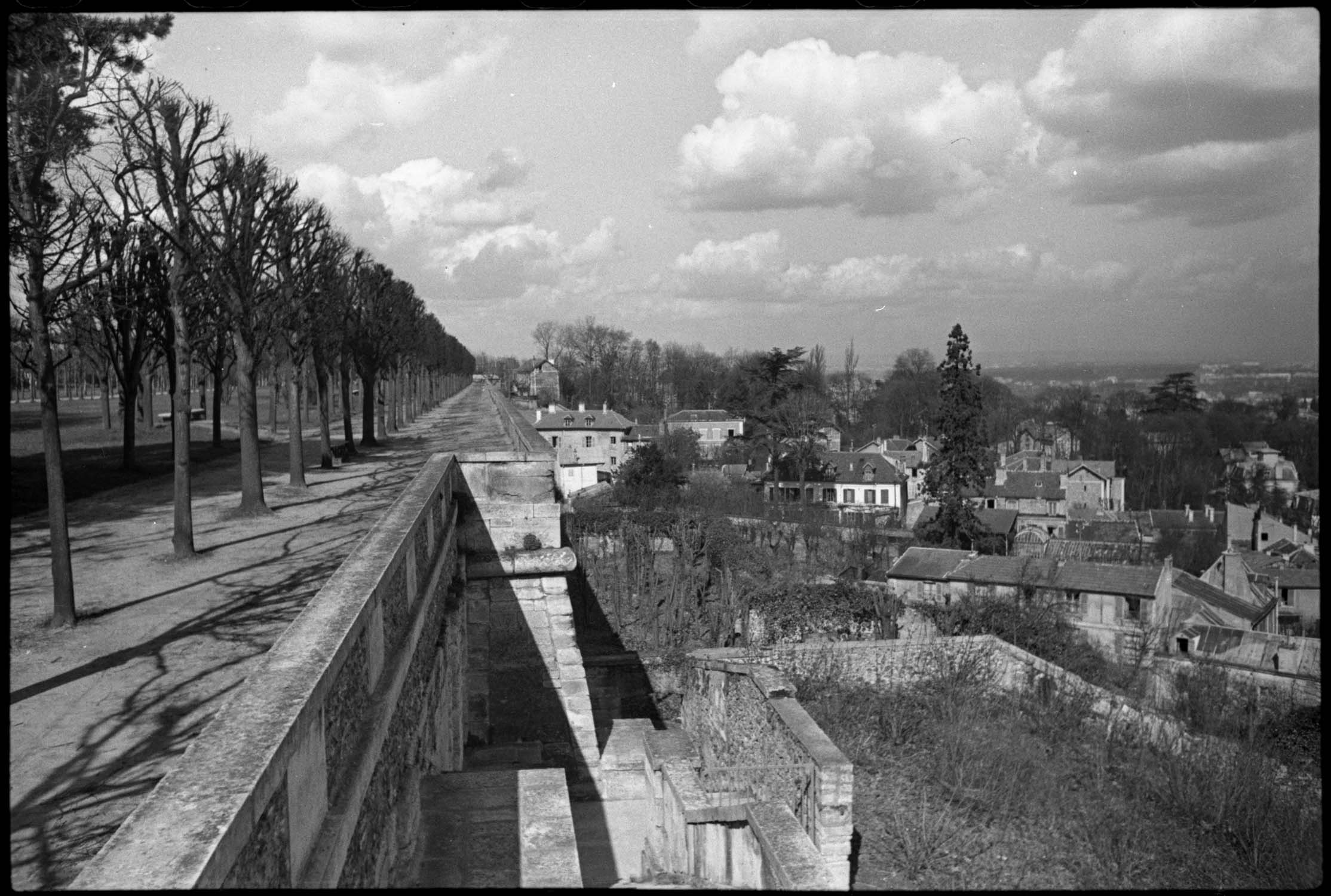 Première terrasse de l’observatoire : escalier dit Aristote, vue plongeante