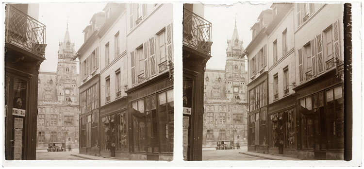 Hôtel de Ville vu de la rue Saint-Corneille