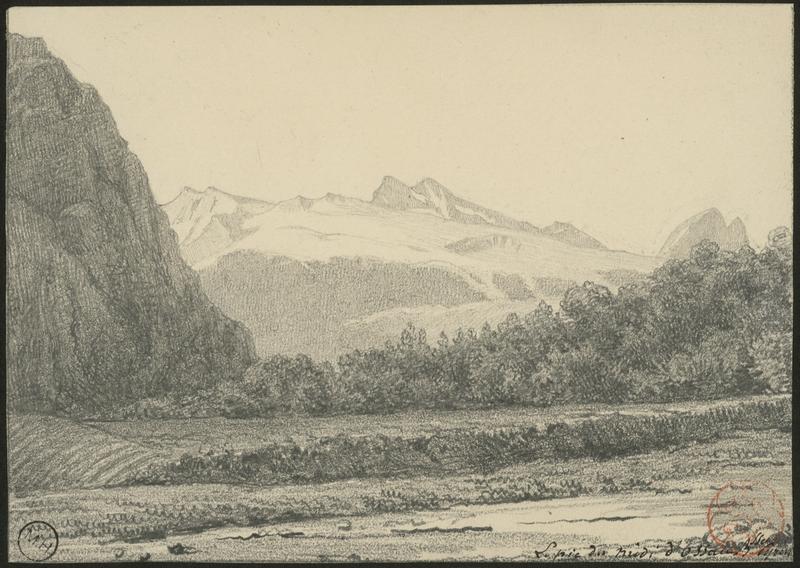 Dessin : Pic du Midi d'Ossau