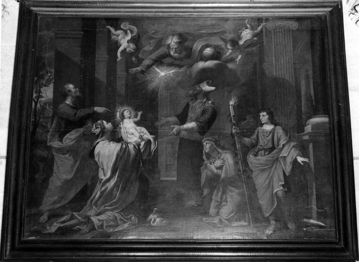 tableau : La Présentation de Jésus au temple, huile sur toile, 1674