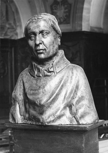 buste dit de « Dom Chollet », bois, 17e siècle, vu de face - © Ministère de la Culture (France), Médiathèque du patrimoine et de la photographie (objets mobiliers), tous droits réservés