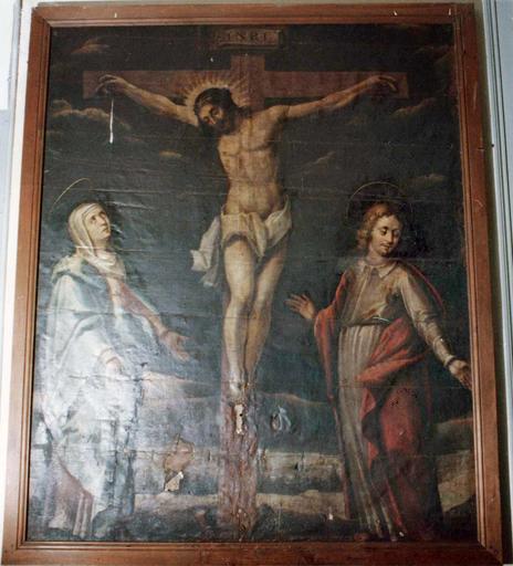 tableau : Le calvaire, huile sur toile, 1638