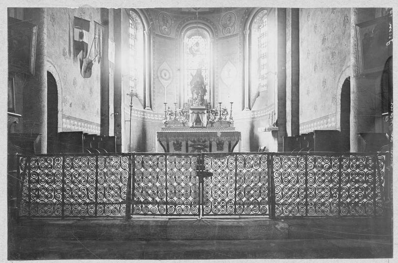 clôture de choeur (appui de communion), vue générale