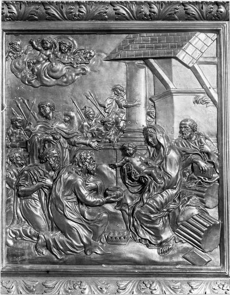 bas-relief : Adoration des mages, vue générale