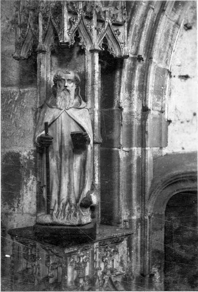 statue : saint Antoine Ermite, vue générale - © Ministère de la Culture (France), Médiathèque du patrimoine et de la photographie (objets mobiliers), tous droits réservés