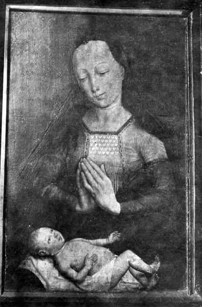 tableau : Vierge adorant l'enfant, vue générale