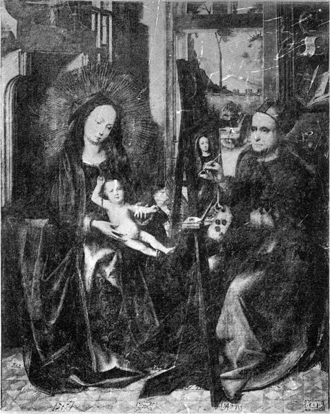 tableau : saint Luc peignant la Vierge, vue générale