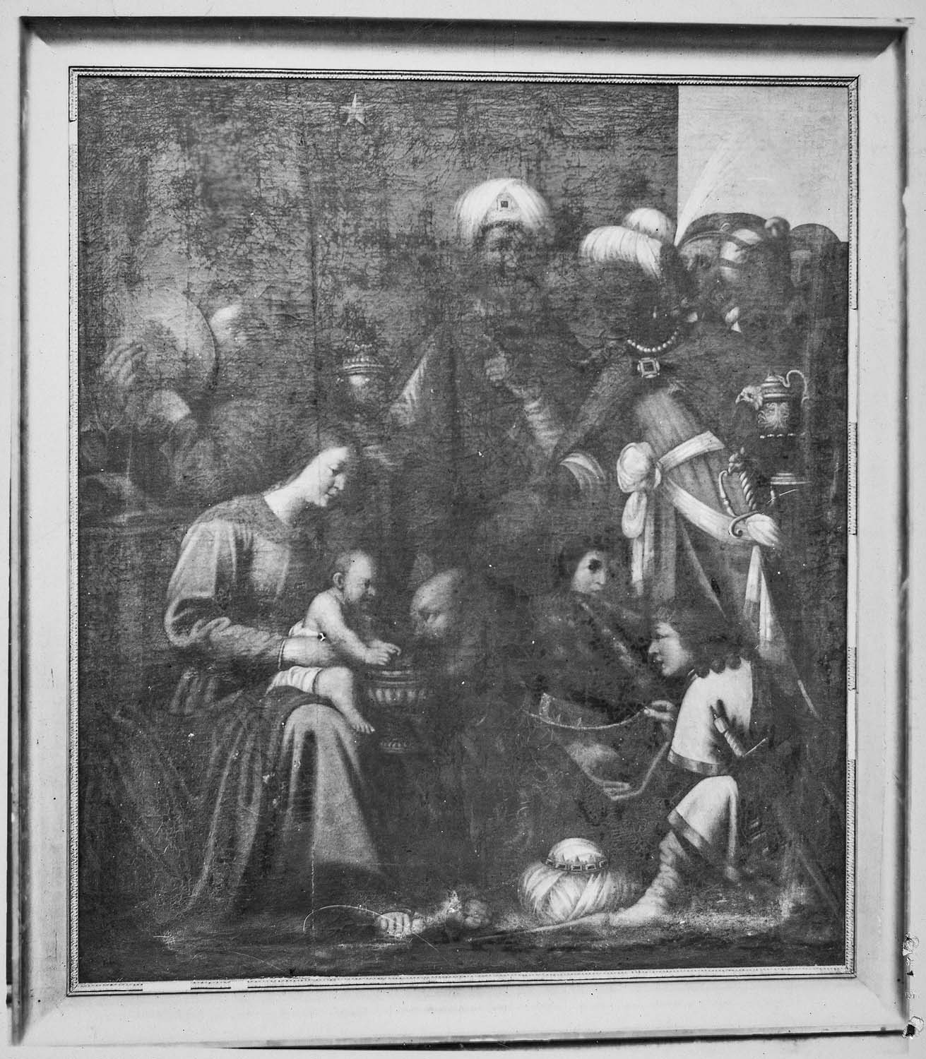 tableau : Adoration des mages ('l), vue générale