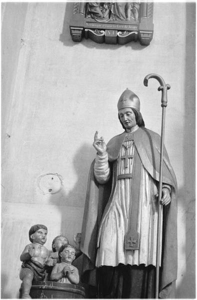 Statue de saint Nicolas et les enfants - © Ministère de la Culture (France), Médiathèque du patrimoine et de la photographie, diffusion GrandPalaisRmn Photo
