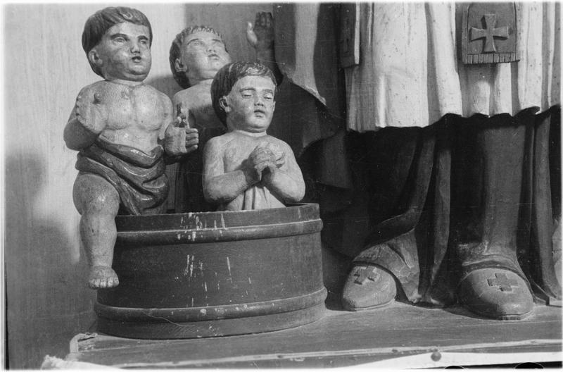 Statue de saint Nicolas, partie inférieure : les enfants - © Ministère de la Culture (France), Médiathèque du patrimoine et de la photographie, diffusion GrandPalaisRmn Photo