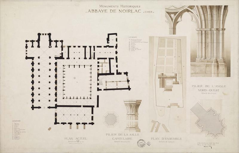 Plans d'ensemble et dessins de piliers