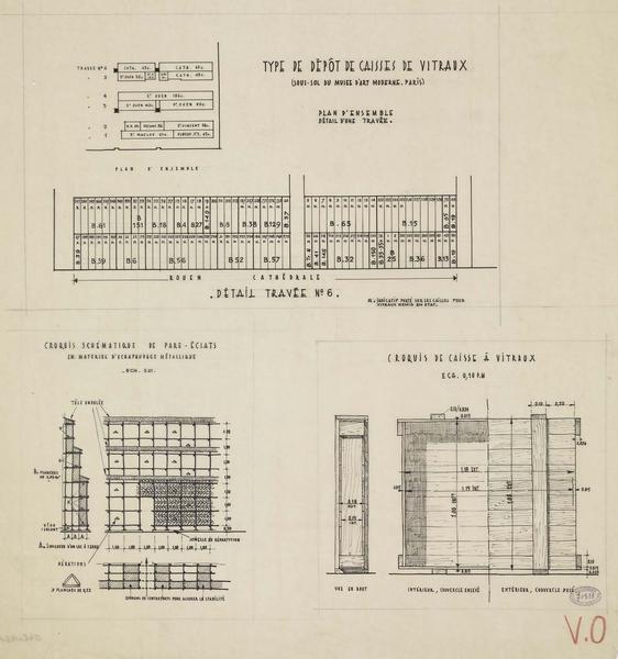 Type de dépôt de caisses à vitraux