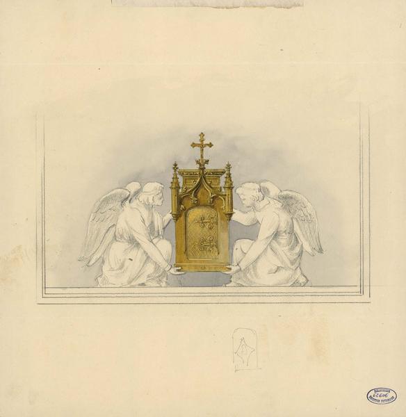 Tabernacle porté par deux anges