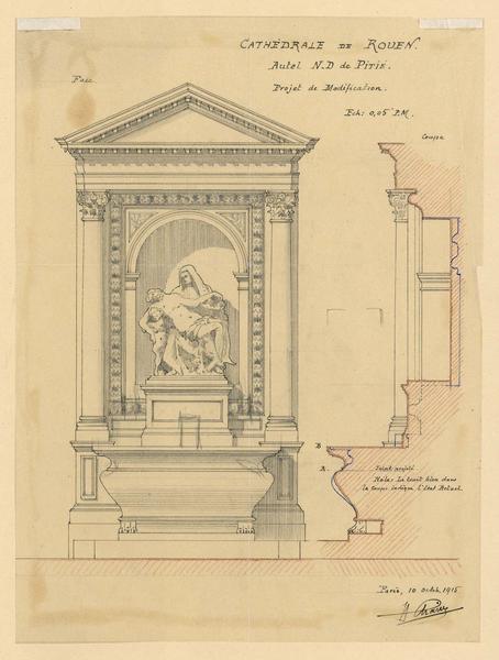 Notre-Dame de Pitié : modification de l'autel