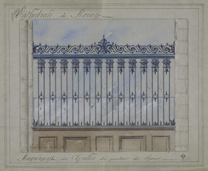 Ragrément des grilles du pourtour du choeur