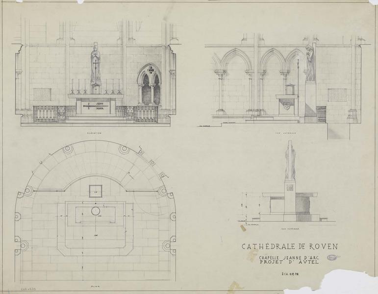 Chapelle Jeanne d'Arc : érection d'un nouvel autel