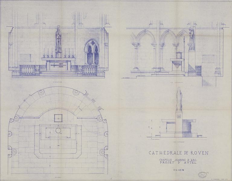 Chapelle Jeanne d'Arc : érection d'un nouvel autel