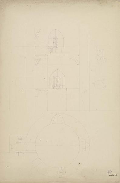 Plans des tours, coupe