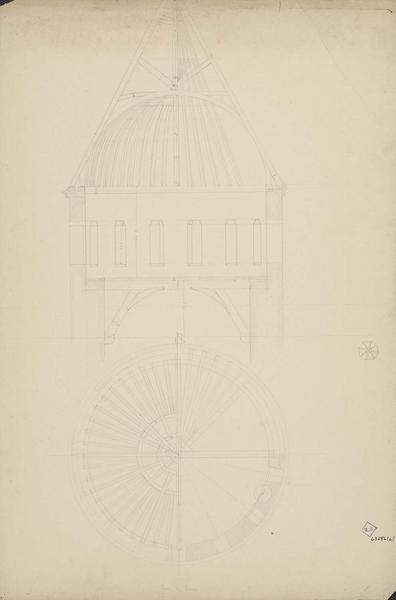 Plans des tours, coupe