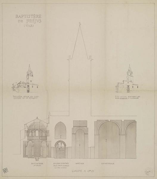 Coupe du baptistère