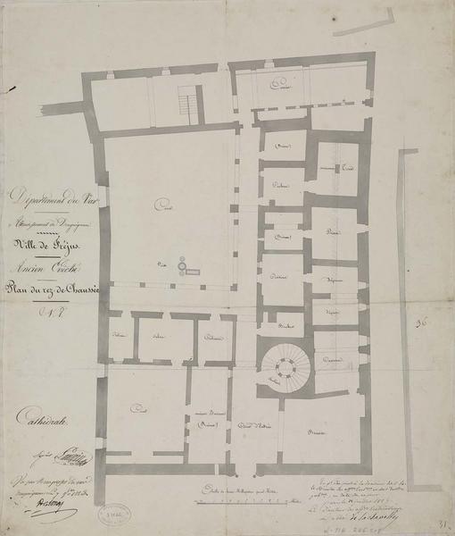 Projet de reconstruction. Plan du rez-de-chaussée