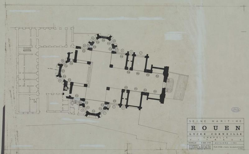 Plan des vitraux