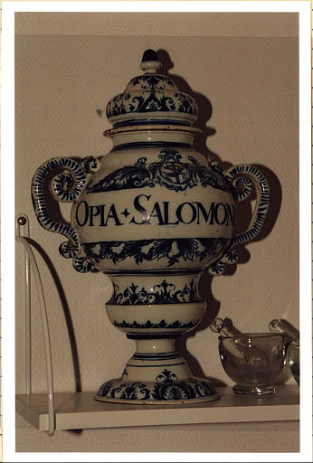 pot à pharmacie OPIA SALOMONIS - © Ministère de la Culture (France), Médiathèque du patrimoine et de la photographie (objets mobiliers), tous droits réservés