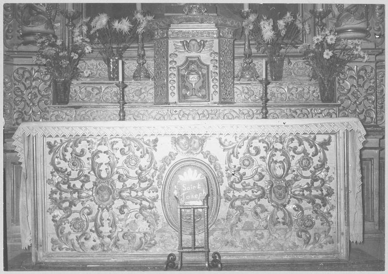 autel, tabernacle, gradins (autel de saint Joseph) - © Ministère de la Culture (France), Médiathèque du patrimoine et de la photographie (objets mobiliers), tous droits réservés
