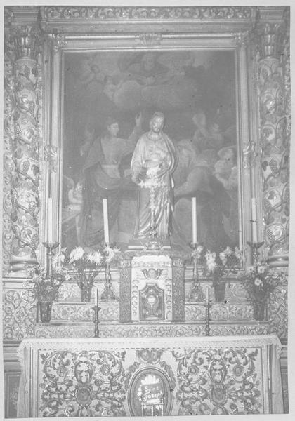 autel, retable, tabernacle, gradins (autel de saint Joseph) - © Ministère de la Culture (France), Médiathèque du patrimoine et de la photographie (objets mobiliers), tous droits réservés