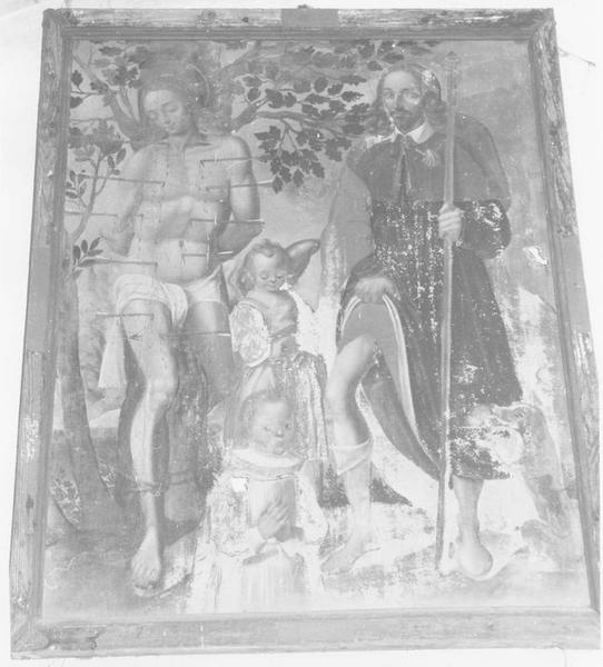 tableau : saint Roch et saint Sébastien