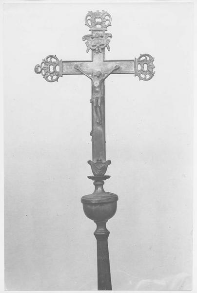 croix de procession : avers