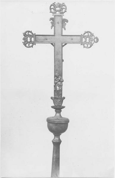 croix de procession : revers