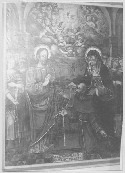 tableau : la Donation du rosaire - © Ministère de la Culture (France), Médiathèque du patrimoine et de la photographie (objets mobiliers), tous droits réservés