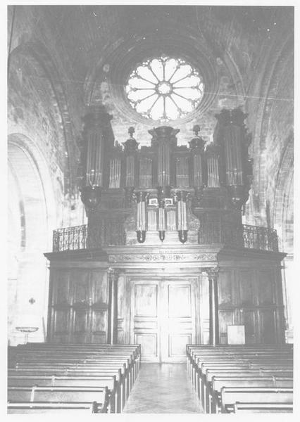 Orgue de tribune : buffet d'orgue, tribune d'orgue