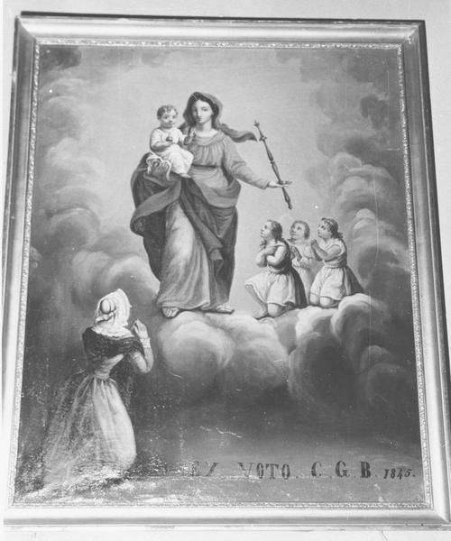 Ex-voto : C G B 1845 : Vierge à l'Enfant