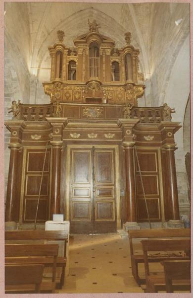 orgue de tribune : buffet d'orgue, avant restauration