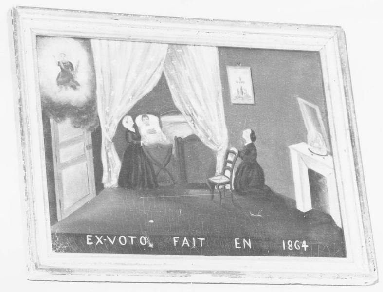 tableau ex-voto : enfant malade - © Ministère de la Culture (France), Médiathèque du patrimoine et de la photographie (objets mobiliers), tous droits réservés