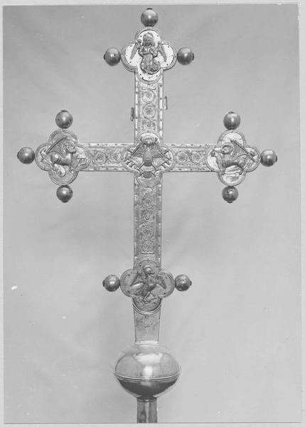 croix de procession, revers