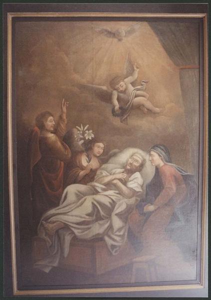 tableau : Mort de saint Joseph, après restauration