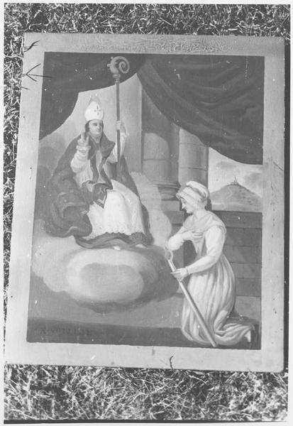 tableau ex-voto dédié à un saint évêque - © Ministère de la Culture (France), Médiathèque du patrimoine et de la photographie (objets mobiliers), tous droits réservés