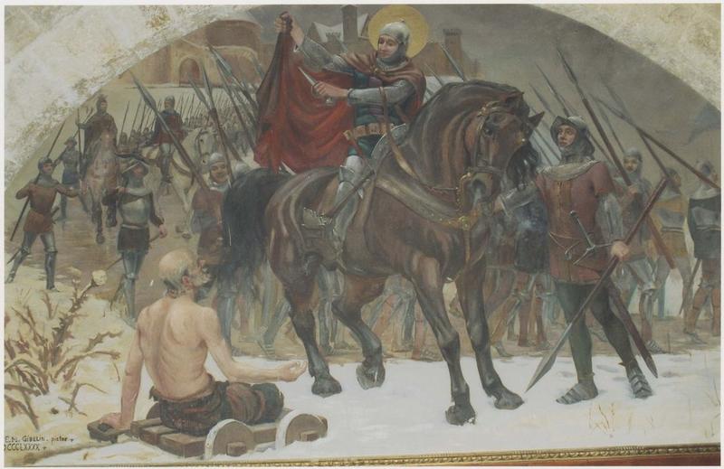 tableau : Charité de saint Martin