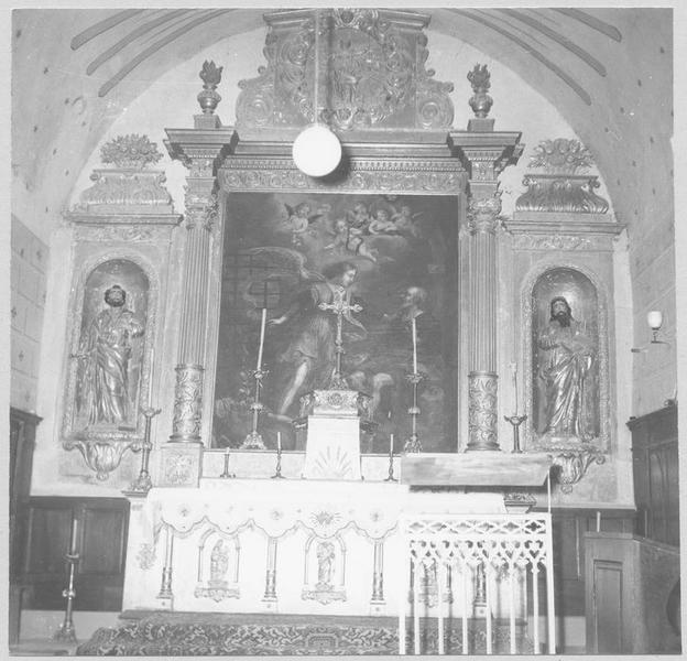retable du maître-autel, tableau : saint Pierre visité par l'ange - © Ministère de la Culture (France), Médiathèque du patrimoine et de la photographie (objets mobiliers), tous droits réservés