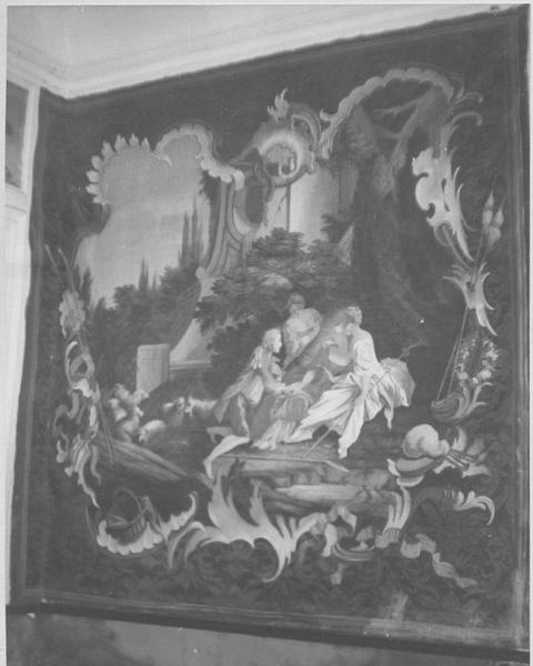 Tableau : un Groupe de bergers et de bergères