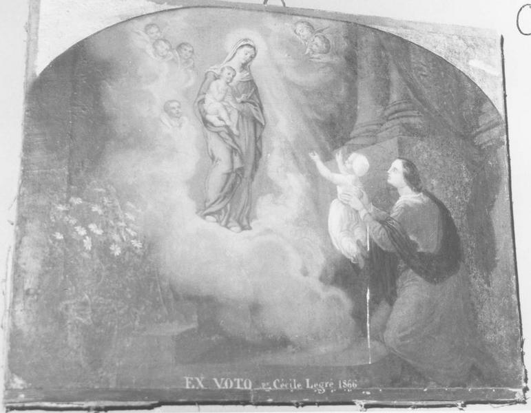 ex-voto : Cécile Legré 1866