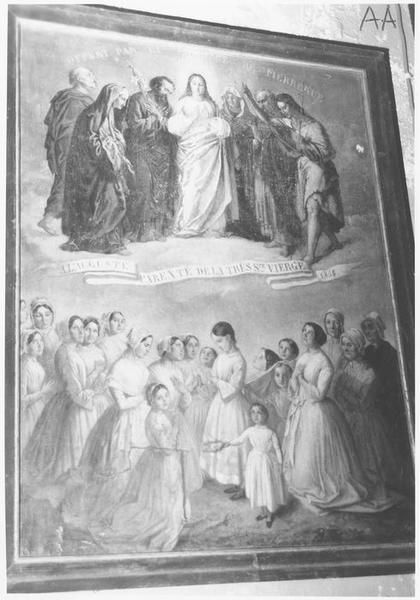 ex-voto : A l'auguste parenté de la très sainte Vierge 1854