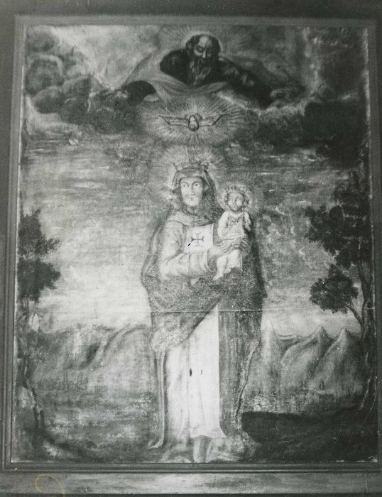 tableau : La Vierge et l'Enfant Jésus, vue générale